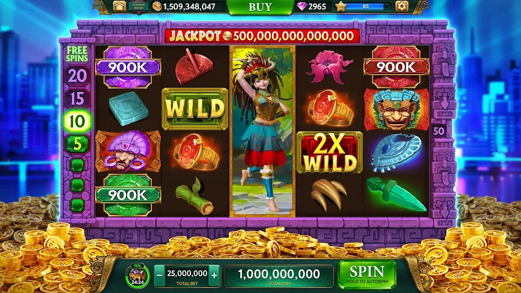 Взлом ARK Casino - Vegas Slots Game — Безлимитные фишки и джекпоты — скриншот 3