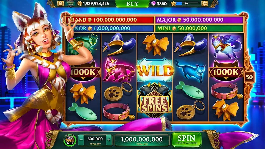 Взлом ARK Casino - Vegas Slots Game — Безлимитные фишки и джекпоты — скриншот 4