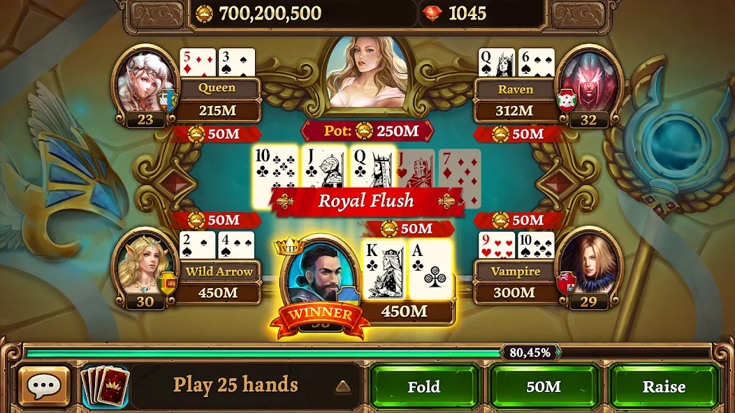 Texas Holdem - Scatter Poker MOD APK — Безлимитные фишки и все столы открыты — скриншот 3
