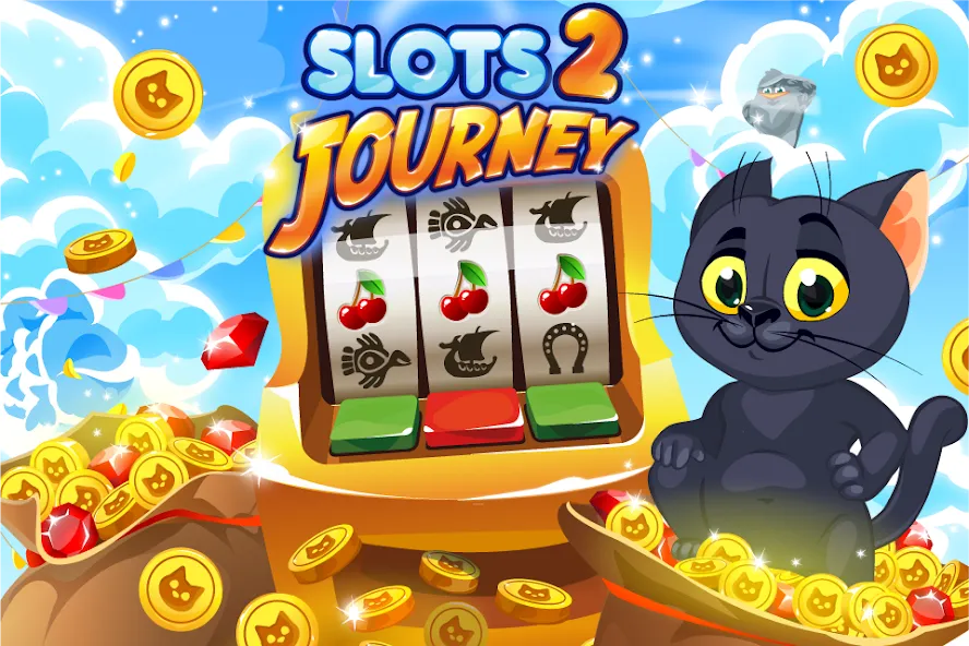 Скачать взлом Slots Journey 2: Vegas Casino на Андроид — Безлимитные монеты и бонусы — скриншот 2