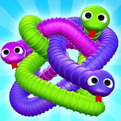 Взломанная Tangled Snakes Puzzle Game на Андроид — Разблокированы все уровни и подсказки