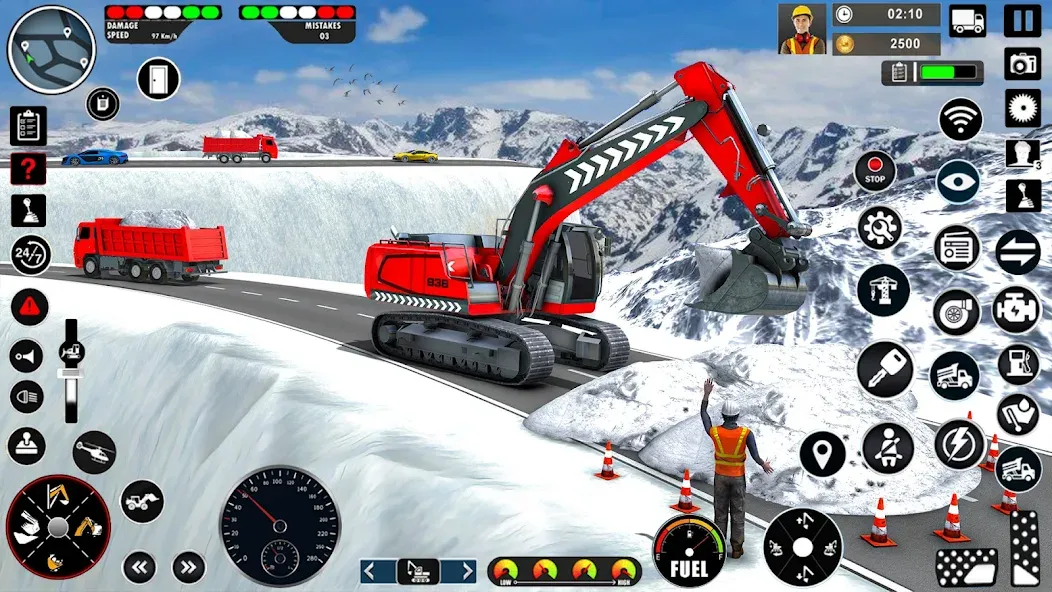 Скачать взлом Excavator Simulator Crane Game на Андроид — Безлимитные деньги и топливо — скриншот 2 Скачать взлом Excavator Simulator Crane Game на Андроид — Безлимитные деньги и топливо — скриншот 2