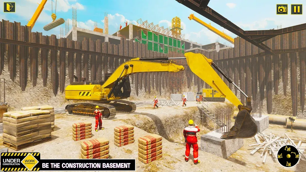 Скачать взлом Excavator Simulator Crane Game на Андроид — Безлимитные деньги и топливо — скриншот 3 Скачать взлом Excavator Simulator Crane Game на Андроид — Безлимитные деньги и топливо — скриншот 3