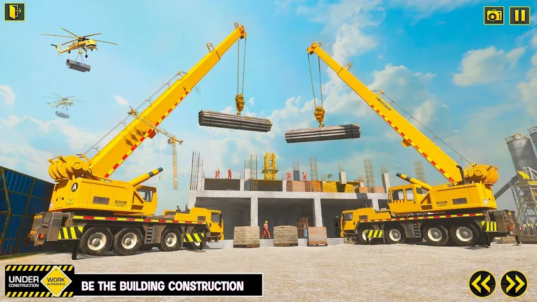 Скачать взлом Excavator Simulator Crane Game на Андроид — Безлимитные деньги и топливо — скриншот 4 Скачать взлом Excavator Simulator Crane Game на Андроид — Безлимитные деньги и топливо — скриншот 4