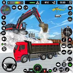 Скачать взлом Excavator Simulator Crane Game на Андроид — Безлимитные деньги и топливо