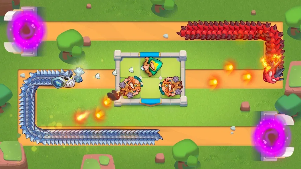 Rush Royale: Tower Defense TD на Андроид — Мод Безлимитные ресурсы и усиленные башни — скриншот 3