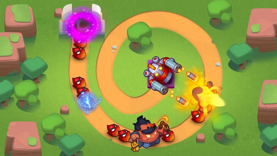 Rush Royale: Tower Defense TD на Андроид — Мод Безлимитные ресурсы и усиленные башни — скриншот 5