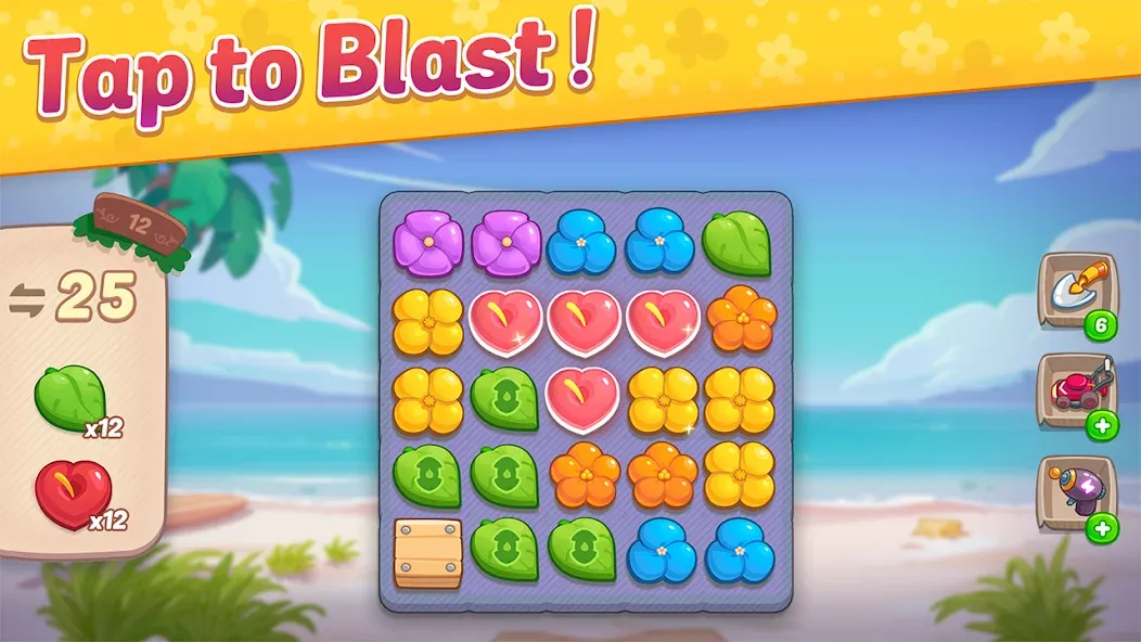 Скачать Ohana Island: Blast & Build с модом — Безлимитные деньги и бустеры — скриншот 5