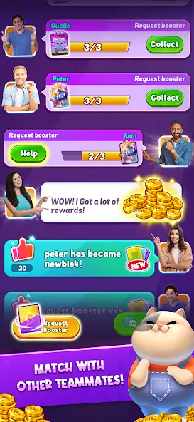 Скачать Match Club : PvP Match3 — Безлимитные монеты и бустеры — скриншот 2