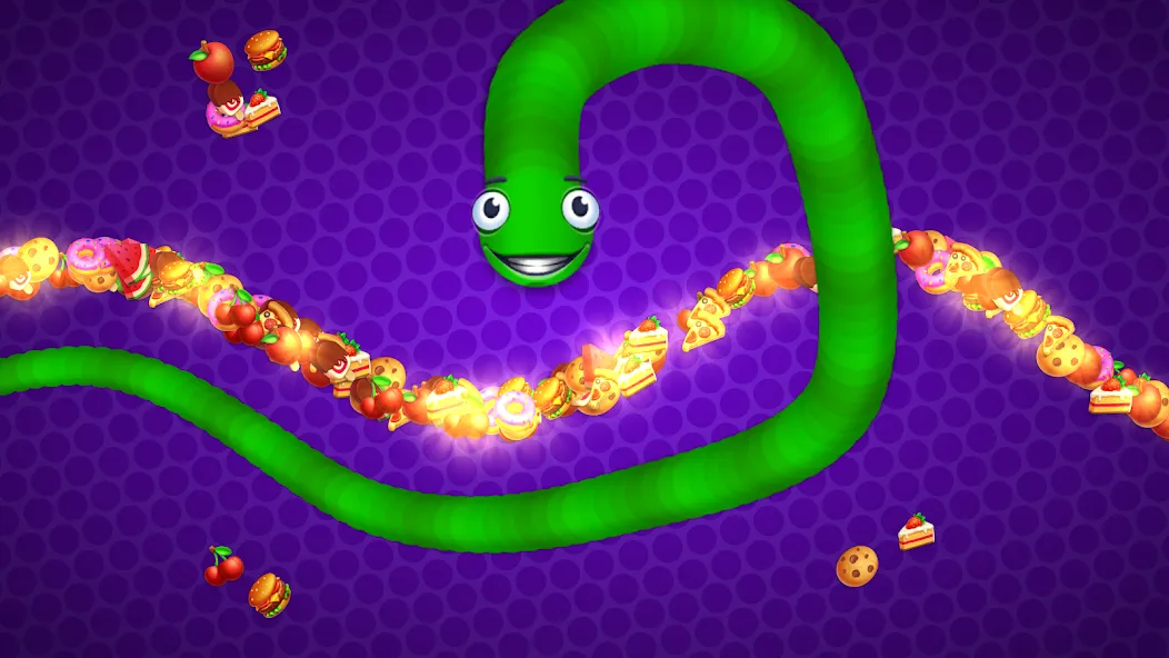 Скачать Snake vs Worms: Fun .io Zone с модом — Без рекламы и много монет — скриншот 5