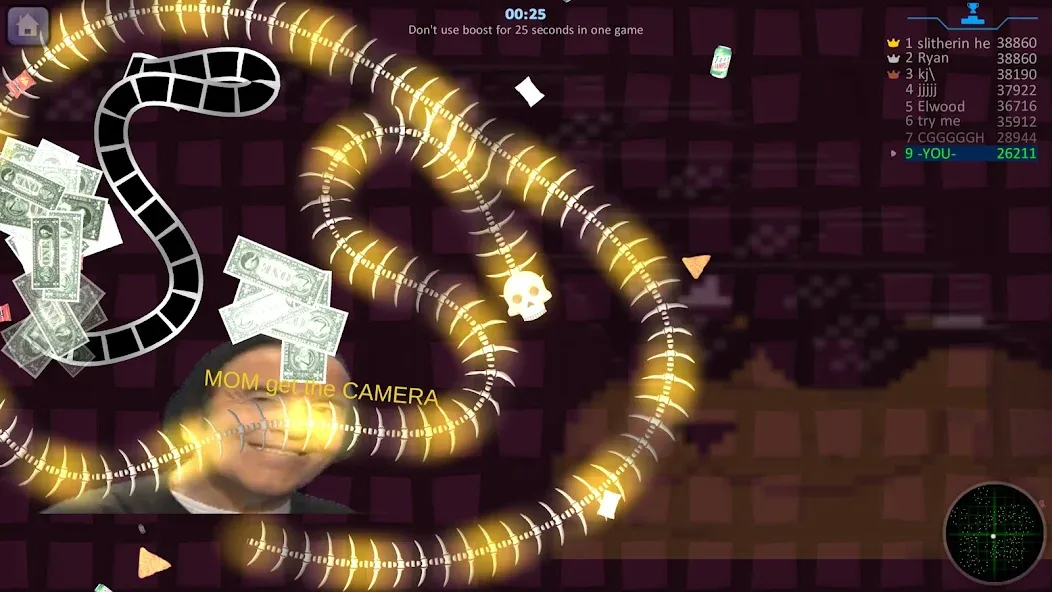 Snake Hunt: Worm io Games Zone MOD — Безлимитные деньги и усиленные бонусы на Андроид — скриншот 3 Snake Hunt: Worm io Games Zone MOD — Безлимитные деньги и усиленные бонусы на Андроид — скриншот 3