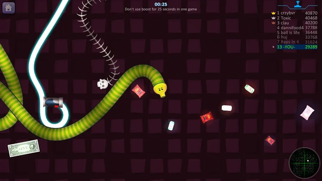 Snake Hunt: Worm io Games Zone MOD — Безлимитные деньги и усиленные бонусы на Андроид — скриншот 5 Snake Hunt: Worm io Games Zone MOD — Безлимитные деньги и усиленные бонусы на Андроид — скриншот 5
