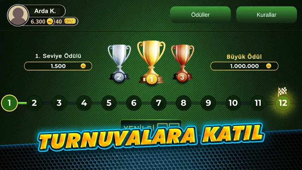 Çanak Okey - Mynet MOD APK на Android — Безлимитные монеты и усиленные бонусы — скриншот 4
