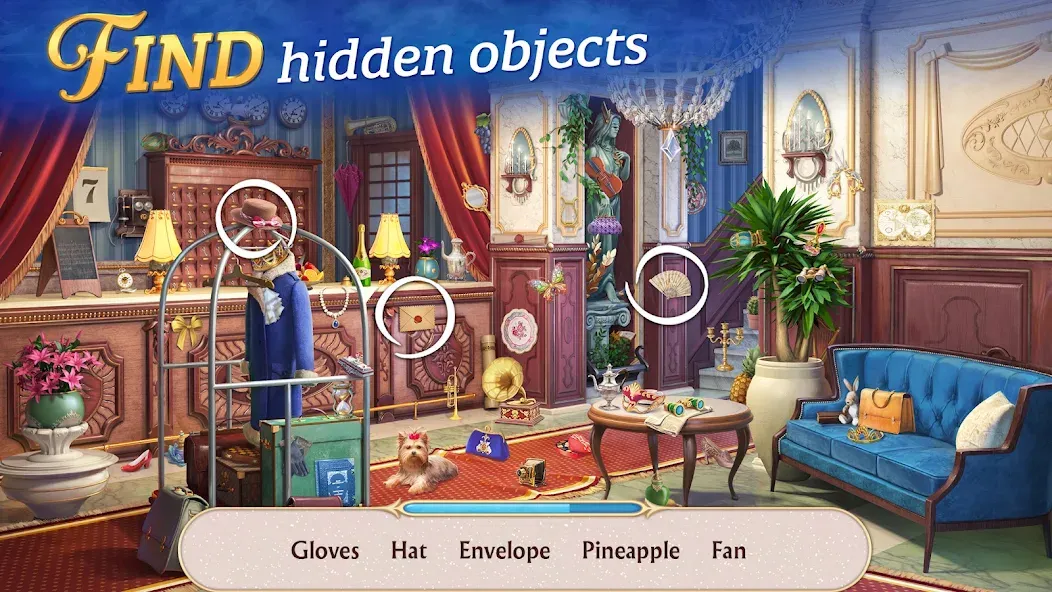 Seekers Notes: Hidden Objects — Мод: Безлимитные подсказки и энергия — скриншот 1
