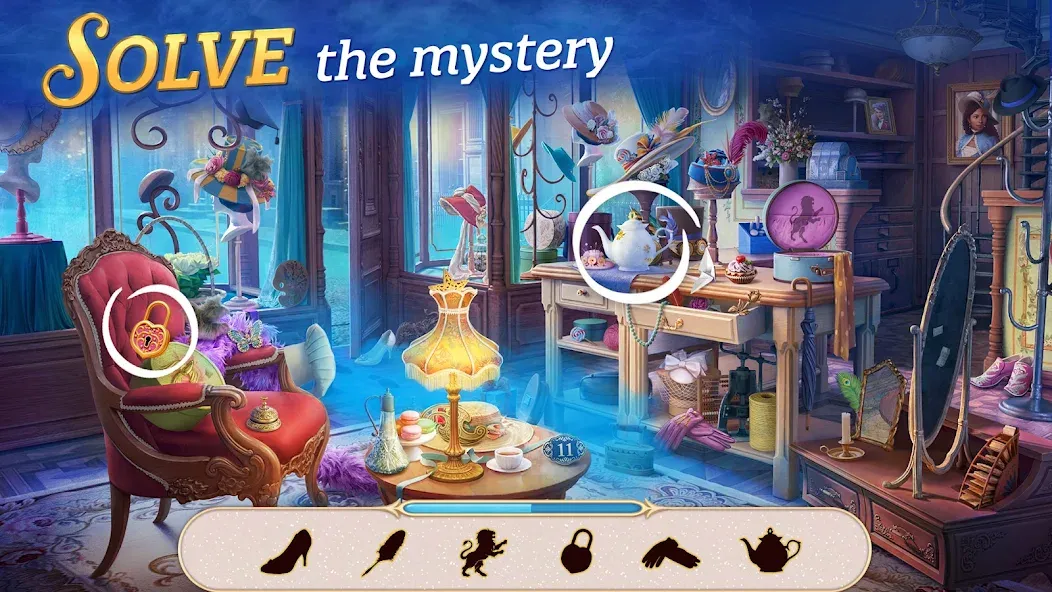Seekers Notes: Hidden Objects — Мод: Безлимитные подсказки и энергия — скриншот 2