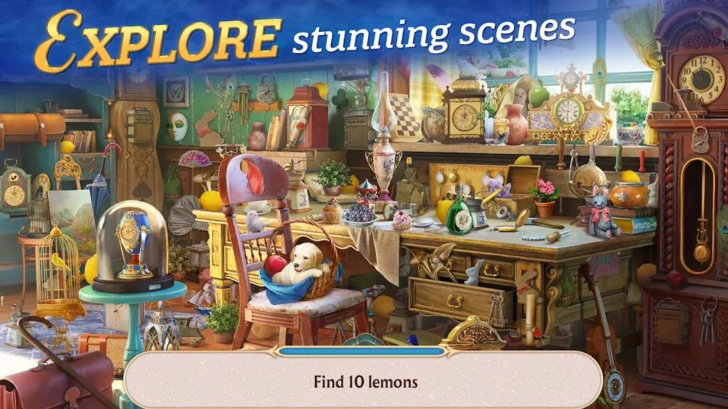 Seekers Notes: Hidden Objects — Мод: Безлимитные подсказки и энергия — скриншот 4