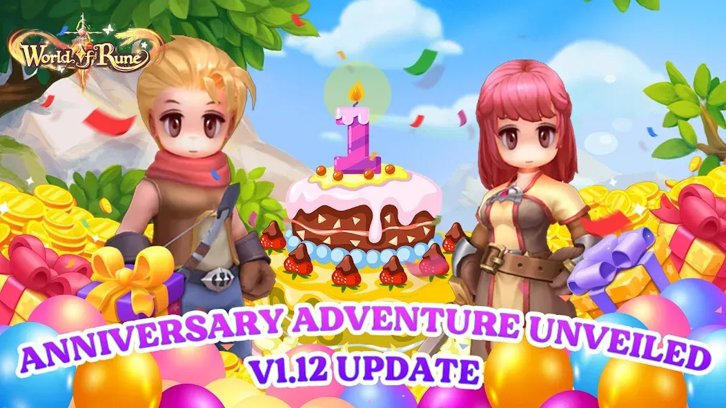 Скачать World of Rune - Fantasy MMORPG MOD APK — Бесконечная мана и открытые навыки — скриншот 1