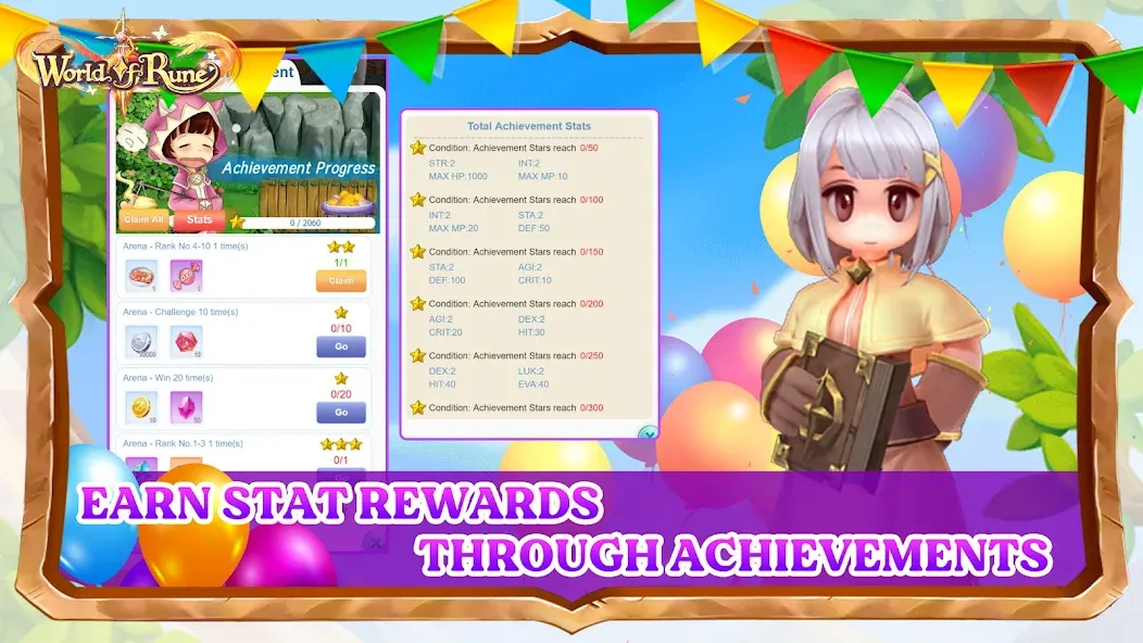 Скачать World of Rune - Fantasy MMORPG MOD APK — Бесконечная мана и открытые навыки — скриншот 5