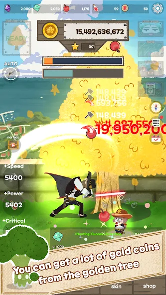 Woodcutter: Idle Clicker MOD APK на Android — Много денег и быстрый прогресс — скриншот 3