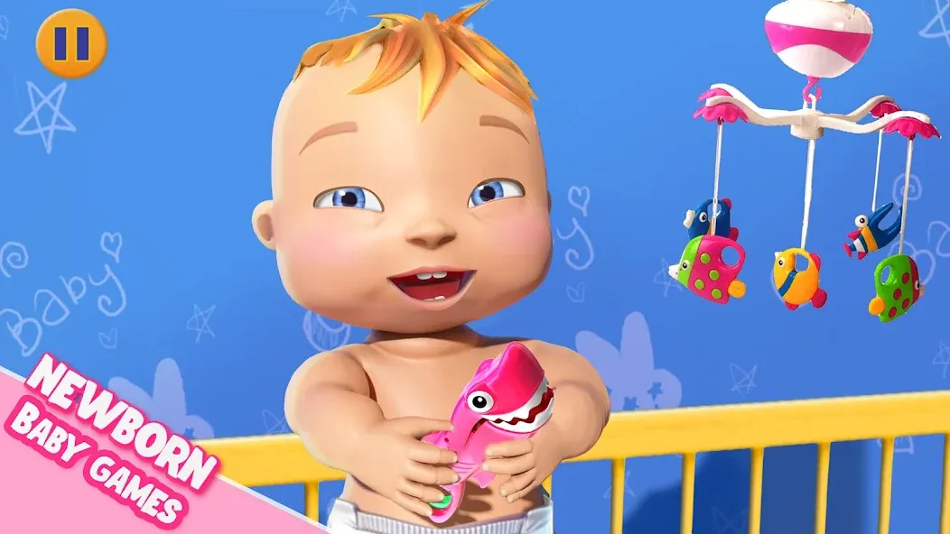 Скачать Virtual Baby Mother Simulator на Android — Безлимитные деньги и всё открыто — скриншот 1