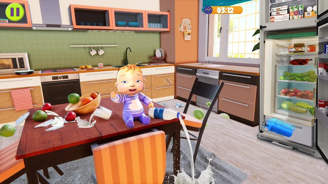 Скачать Virtual Baby Mother Simulator на Android — Безлимитные деньги и всё открыто — скриншот 2