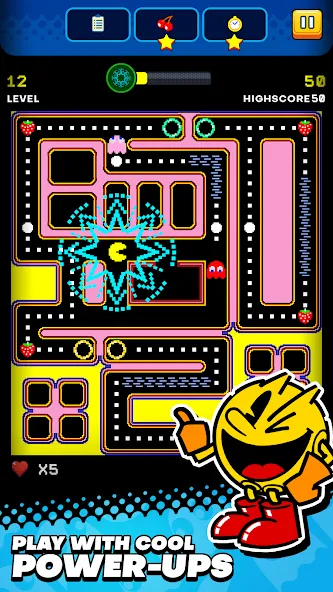 Скачать PAC-MAN на Android — Бесконечные жизни и усиленные бонусы — скриншот 1