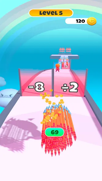 Arrow Fest Mod APK Безлимитные стрелы и улучшения — Скачать на Андроид — скриншот 3