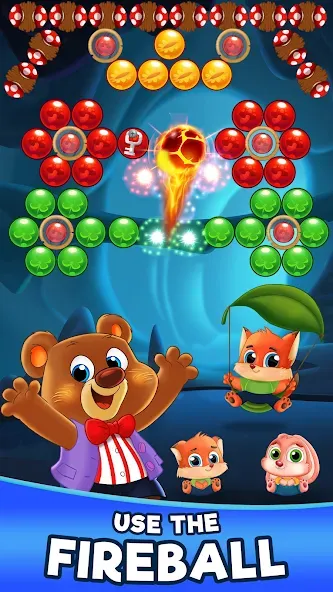 Скачать Bubble Friends Bubble Shooter — Безлимитные монеты и жизни — скриншот 3 Скачать Bubble Friends Bubble Shooter — Безлимитные монеты и жизни — скриншот 3