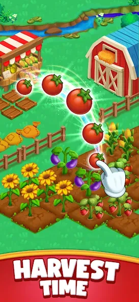 Farm Blast - Merge & Pop Mod APK Безлимитные деньги и ходы — Скачать на Андроид — скриншот 5
