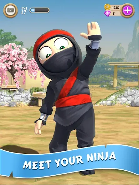 Clumsy Ninja на Андроид — Мод Безлимитные монеты и энергия — скриншот 1