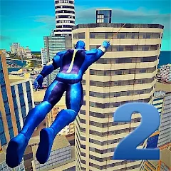 Скачать взлом Rope Hero: Mafia City Wars на Андроид — Безлимитные деньги и оружие