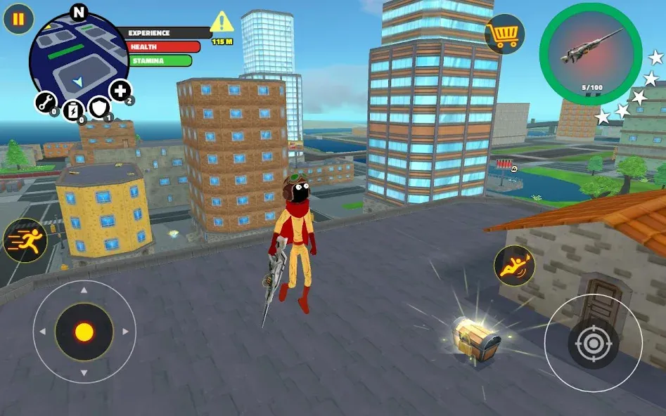 Stick Superhero Mod APK Безлимитные деньги и усиленный герой — Скачать на Андроид — скриншот 1