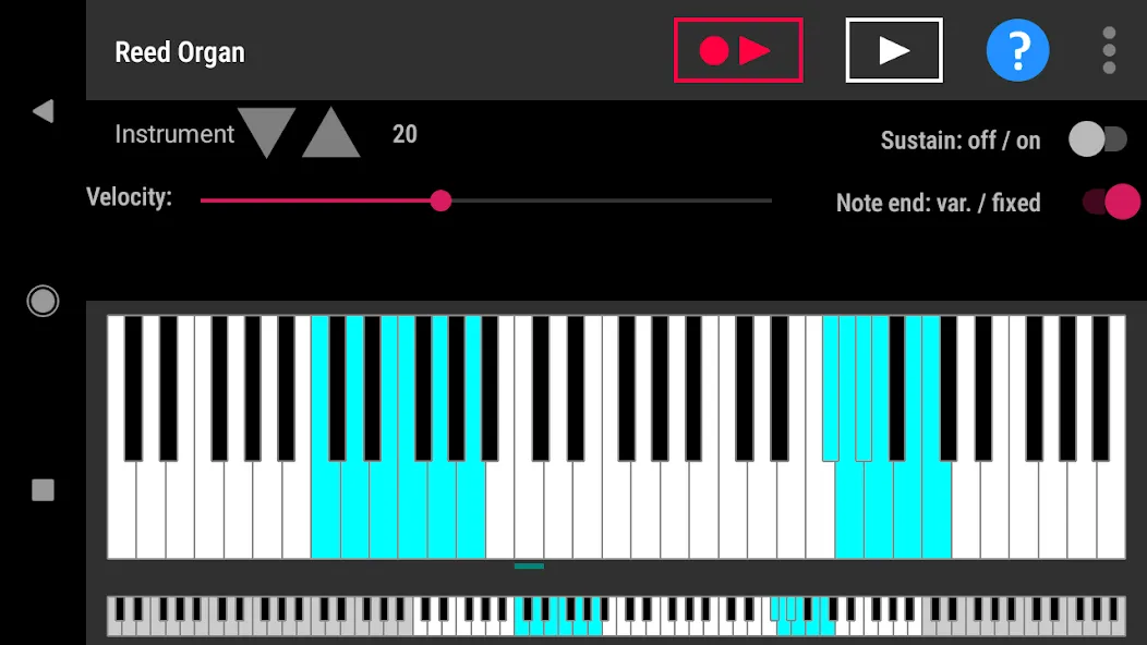 Скачать Simple piano with recorder — Модификация Открыты все инструменты и ноты — скриншот 5
