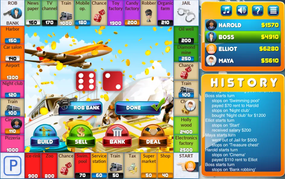 Взломанная CrazyPoly - Business Dice Game на Андроид — Безлимитные деньги и все функции — скриншот 1 Взломанная CrazyPoly - Business Dice Game на Андроид — Безлимитные деньги и все функции — скриншот 1