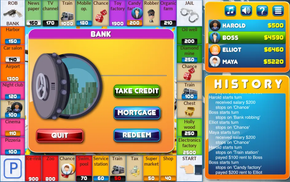 Взломанная CrazyPoly - Business Dice Game на Андроид — Безлимитные деньги и все функции — скриншот 3 Взломанная CrazyPoly - Business Dice Game на Андроид — Безлимитные деньги и все функции — скриншот 3