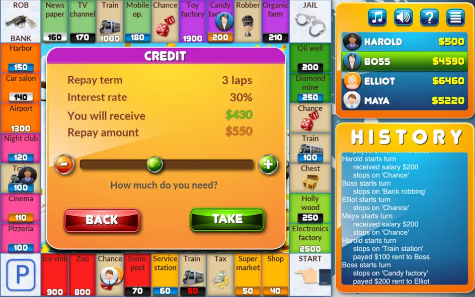 Взломанная CrazyPoly - Business Dice Game на Андроид — Безлимитные деньги и все функции — скриншот 4 Взломанная CrazyPoly - Business Dice Game на Андроид — Безлимитные деньги и все функции — скриншот 4