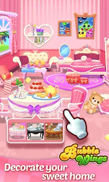 Bubble Wings: bubble shooter MOD — Безлимитные жизни и монеты на Андроид — скриншот 3 Bubble Wings: bubble shooter MOD — Безлимитные жизни и монеты на Андроид — скриншот 3