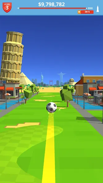 Скачать Soccer Kick (Мод: Безлимитные деньги и энергия) на Андроид — скриншот 4