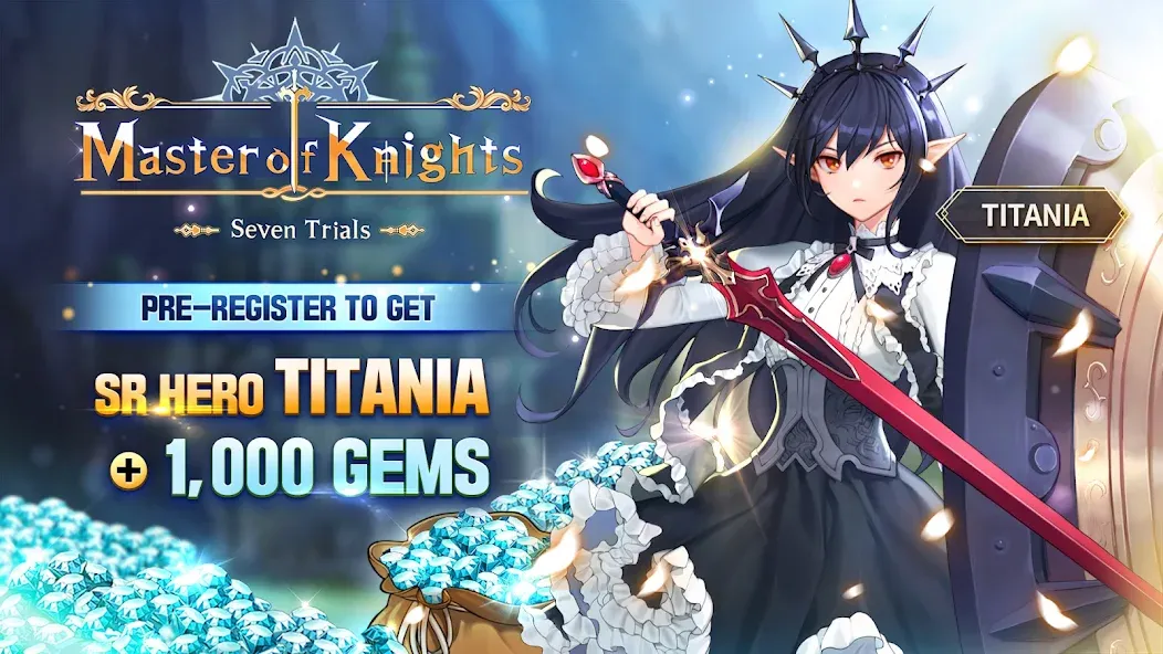Скачать взломанную Master of Knights- Tactics RPG — Безлимитные ресурсы и энергия — скриншот 1