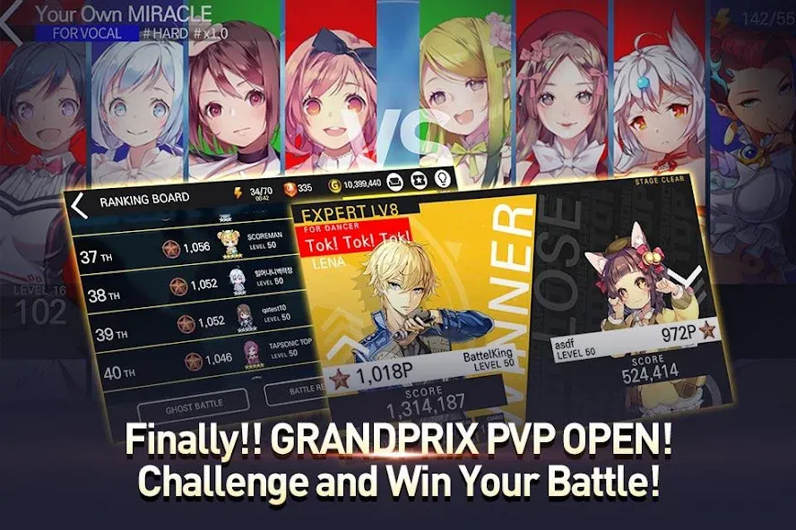 TAPSONIC TOP -Music Grand prix Mod APK Безлимитные деньги и все песни открыты — Скачать на Андроид — скриншот 4 TAPSONIC TOP -Music Grand prix Mod APK Безлимитные деньги и все песни открыты — Скачать на Андроид — скриншот 4