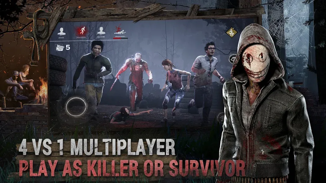Dead by Daylight Mobile MOD APK на Android — Безлимитные деньги и все персонажи — скриншот 1