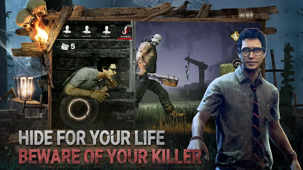 Dead by Daylight Mobile MOD APK на Android — Безлимитные деньги и все персонажи — скриншот 2
