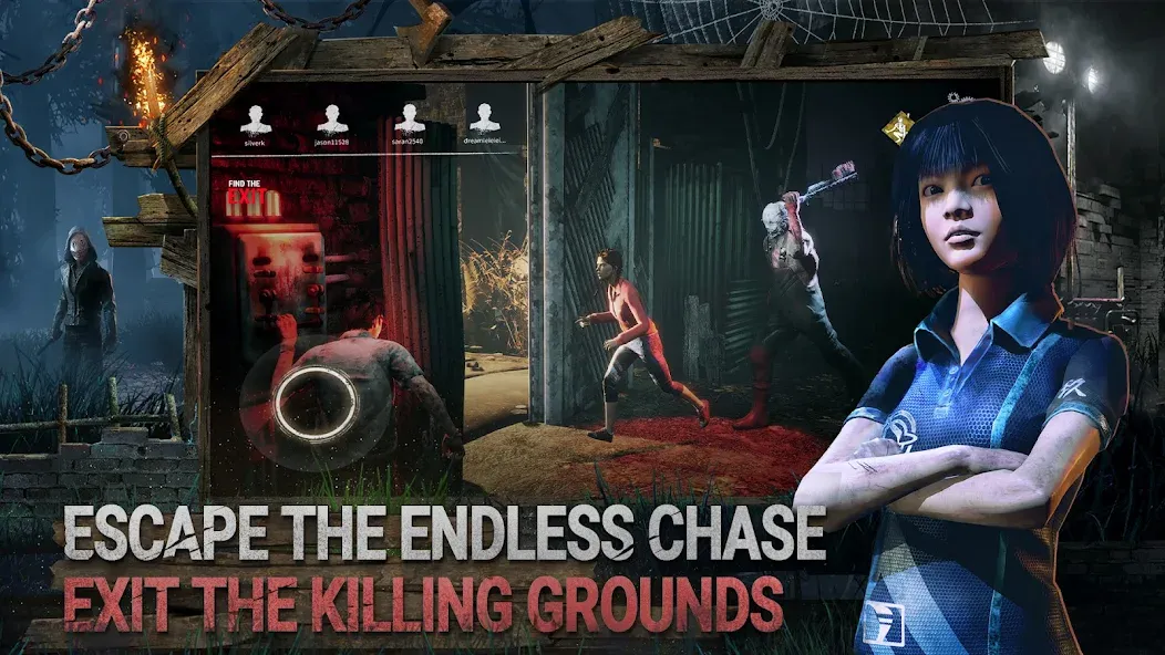 Dead by Daylight Mobile MOD APK на Android — Безлимитные деньги и все персонажи — скриншот 5