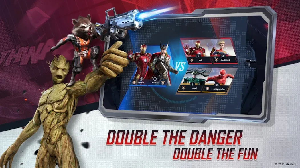 Скачать MARVEL Duel — Последняя версия (Безлимитные ресурсы и все герои) — скриншот 2