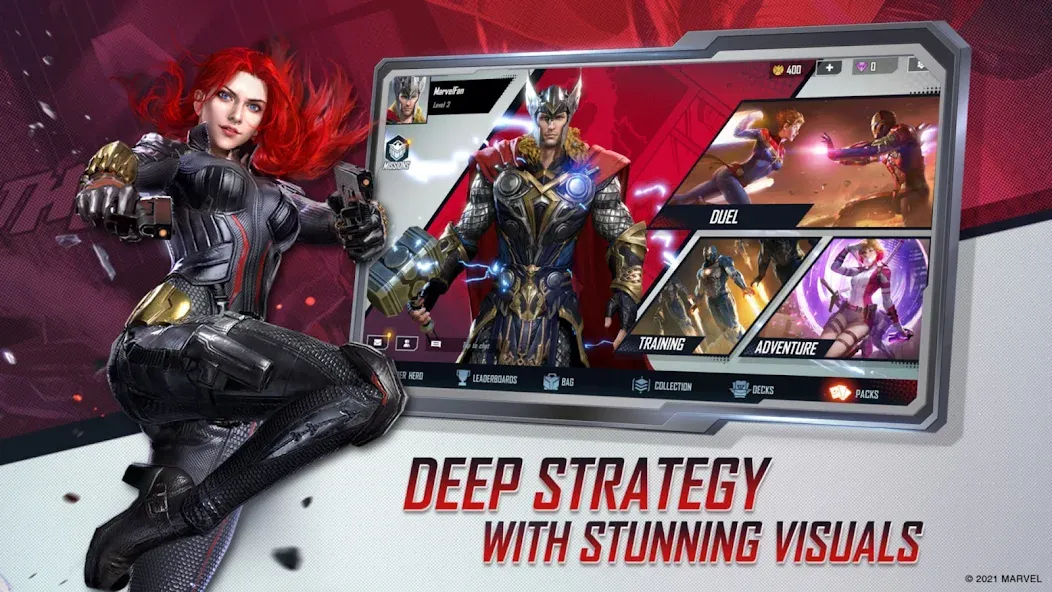 Скачать MARVEL Duel — Последняя версия (Безлимитные ресурсы и все герои) — скриншот 3