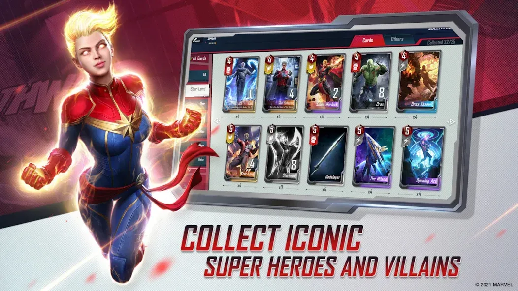 Скачать MARVEL Duel — Последняя версия (Безлимитные ресурсы и все герои) — скриншот 4