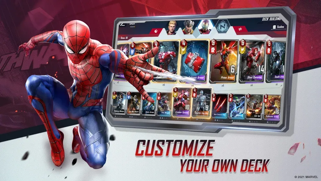 Скачать MARVEL Duel — Последняя версия (Безлимитные ресурсы и все герои) — скриншот 5
