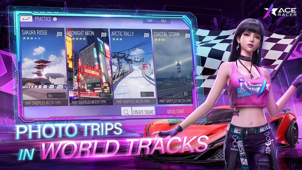 Скачать Ace Racer — Модификация Безлимитные деньги и топливо — скриншот 3
