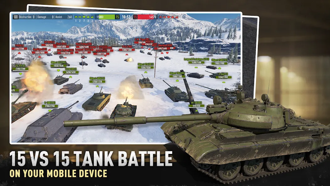 Tank Company на Андроид — Мод Много денег и ресурсов — скриншот 1
