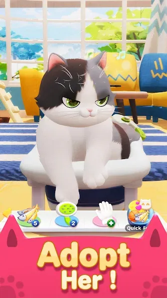 Neko Crush на Андроид — Много монет и жизней — скриншот 1